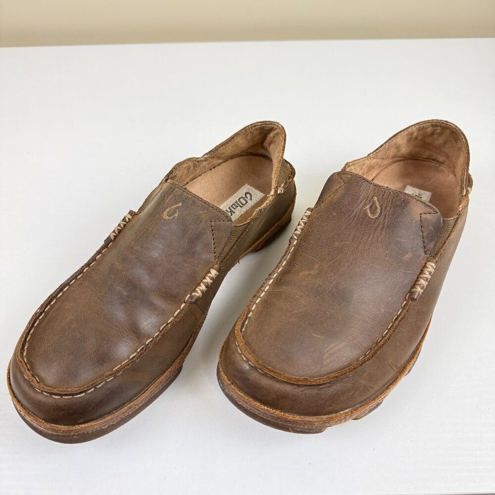 Olukai Moloa Men's Leather Slip On